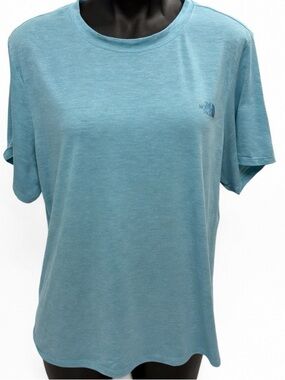 The North Face Heathered Turquoise Short Sleeve Tee